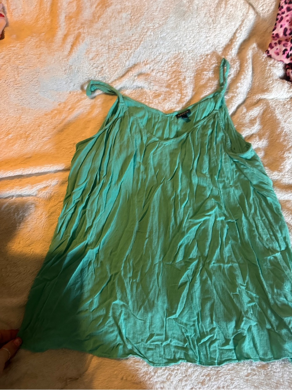torrid Seafoam Green Flowing Lightweight Cami